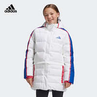 阿迪达斯官网 adidas YG ELE WARM 大童装冬季训练运动羽绒服GG3702 白 140CM