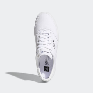 adidas 阿迪达斯 官方三叶草3MC男女经典运动帆布滑板鞋小白鞋 白 36(220mm)