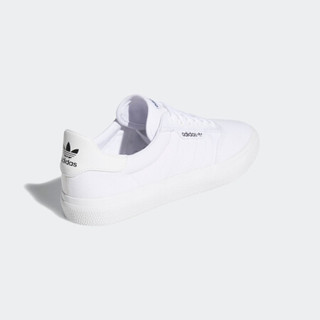 adidas 阿迪达斯 官方三叶草3MC男女经典运动帆布滑板鞋小白鞋 白 36(220mm)