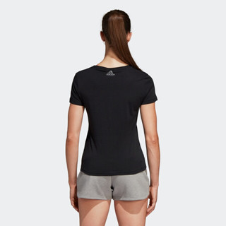 adidas 阿迪达斯 LINEAR FOIL TEE 女子运动T恤 CD1978