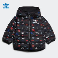 阿迪达斯官网 adidas 三叶草 DOWN JACKET婴童装冬季运动羽绒服GD2886 黑色 98CM