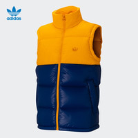 阿迪达斯官网adidas 三叶草 男装冬季运动羽绒背心GE1327 金/正蓝 XS(参考身高:167~172CM)