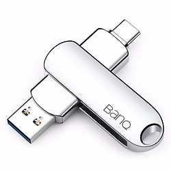 BanQ C91 USB 3.0 U盤 銀色 64GB USB-A/Type-C雙口