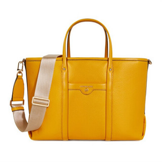 迈克·科尔斯 MICHAEL KORS 21春夏 Beck系列女士中号托特包黄色荔枝纹皮革 30H0GKNT2L SUN