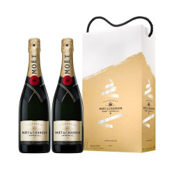 【省88.4元】酩悦起泡酒_MOET & CHANDON 酩悦 皇室香槟 750ml*2瓶 起泡葡萄酒多少钱-什么值得买