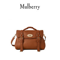 Mulberry/玛珀利女包2021新款Alexa 中号手提包单肩斜挎包HH6746 栗色