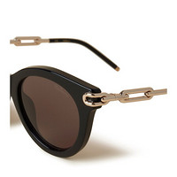 Mulberry/玛珀利2021春夏新款Penny 链条镜腿树脂太阳眼镜RS5433 黑色
