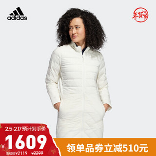 阿迪达斯官网 adidas DOWN JKT 女装冬季高尔夫运动羽绒服FS6482 汉玉白 A/XS(155/80A)