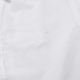 KENZO 凯卓 高田贤三 KENZO 21春夏 男士棉质长袖衬衫白色小虎头刺绣 FB5 5CH400 1LA 01 39码 175/84A