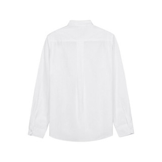 KENZO 凯卓 高田贤三 KENZO 21春夏 男士棉质长袖衬衫白色小虎头刺绣 FB5 5CH400 1LA 01 39码 175/84A