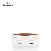 DELVAUX 21春夏 Magritte系列 限量版男女短款钱包卡包卡夹 白色