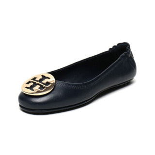 托里·伯奇 Tory Burch 女士平底鞋船鞋 深蓝色 50393 6.5码