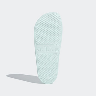 Adidas 阿迪达斯 ADILETTE AQUA 女鞋游泳运动凉拖鞋 G28713 薄荷绿/白色 36.5