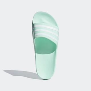 Adidas 阿迪达斯 ADILETTE AQUA 女鞋游泳运动凉拖鞋 G28713 薄荷绿/白色 36.5