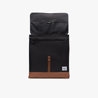 Herschel City 中号双肩包 Eco 系列休闲潮流男女百搭背包10970  黑色