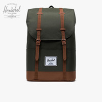 Herschel Retreat 大号双肩包 Eco 系列休闲旅行包潮牌背包10971  丛林绿