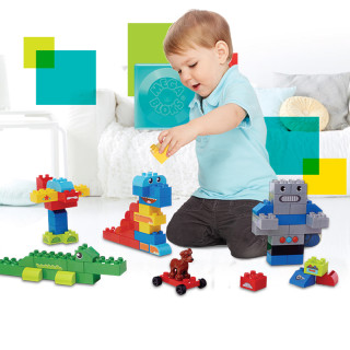 MEGA BLOKS 美高 FBC11 中颗粒积木盒超值装100片
