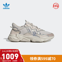 阿迪达斯 adidas官网三叶草OZWEEGO 男女鞋经典运动鞋FV9653 FV9655 FV9654 清澈棕/镭射银/FV9655 35.5(215mm)