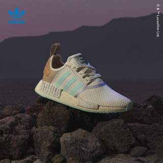 阿迪达斯 adidas官网三叶草NMD_R1 W星球大战联名款女鞋经典运动鞋GZ2758 乳白色/浅裸色/清澈薄荷绿 36(220mm)