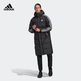 阿迪达斯官网 adidas 3ST LONG COAT 男女冬季户外运动羽绒服GF0070 黑色 A/XL(185/104A)