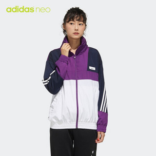 阿迪达斯官网 adidas neo W SS WRMLN WB 女装运动外套FU1068 荣耀紫/传奇墨水蓝/白 A/S(160/84A)