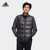 阿迪达斯官网 adidas neo M DOWN VEST男装冬季运动羽绒背心FT7997 黑色 A/M(175/96A)