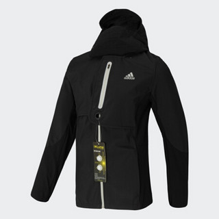 阿迪达斯官网 adidas WIND.RDY JKT M 男装跑步运动服装GN5921 黑色 A/XS(170/88A)