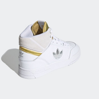 阿迪达斯官网adidas 三叶草 DROP STEP XLT W女鞋经典运动鞋FX9811 白/金/黑 36.5(225mm)