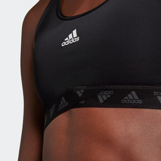 阿迪达斯官网 adidas MESH BRA W 女装训练运动内衣H23445 黑色/白 A/2XL(175/100A)