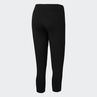 阿迪达斯官网 adidas W LIN 3/4 TIGHT 女装运动型格裤装BR3504 黑色/白 L(参考身高:170~175CM)