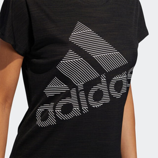 阿迪达斯官方 adidas SS BOS LOGO TEE 女子训练短袖上衣EB4498 黑 A/M(165/88A)
