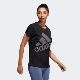 阿迪达斯官方 adidas SS BOS LOGO TEE 女子训练短袖上衣EB4498 黑 A/M(165/88A)