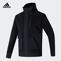 阿迪达斯官网 adidas TH HTT FAB 男装运动型格夹克外套GR6948 黑色/碳黑 A/2XL(185/108A)