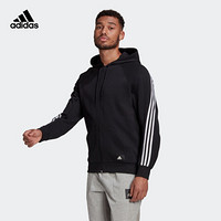 阿迪达斯官网 adidas M FI FZ Hood 男装训练运动夹克外套GM6450 黑色 A/M(175/96A)