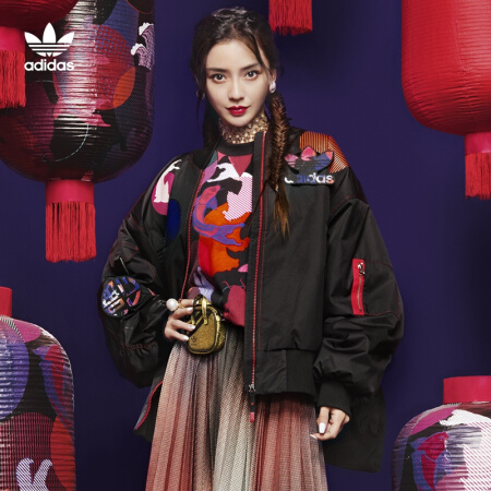 adidas ORIGINALS CNY PatcBomber 女子运动棉服 GN4735