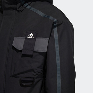 阿迪达斯官网 adidas UTL PAD JKT 男装冬季户外运动夹棉夹克GN7379 黑色 A/L(180/100A)