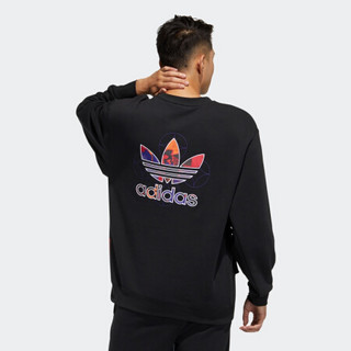 阿迪达斯官网 adidas 三叶草 CNY Crew 新年款男装运动卫衣GN5450 黑色 M(参考身高:179~185CM)