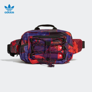 阿迪达斯官网 adidas 三叶草 WAISTBAG 新年款男女运动包GT6658 黑色/多色 均码