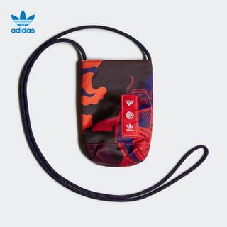 阿迪达斯官网 adidas 三叶草 POUCH 新年款男女运动包GT6661 黑色/多色 NS