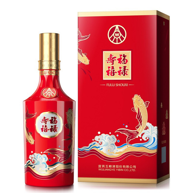 WULIANGYE 五粮液福禄寿禧52%vol 浓香型白酒500ml 单瓶装【报价