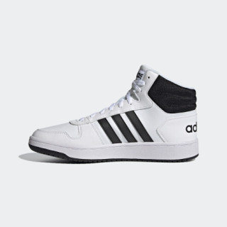 阿迪达斯官网 adidas neo HOOPS 2.0 MID 男鞋中帮休闲运动鞋FY8617 白/黑 44.5(275mm)