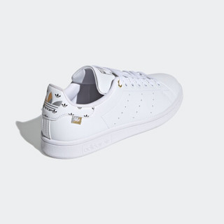 阿迪达斯官网 adidas 三叶草 STAN SMITH W 女鞋经典运动鞋FX5652 白/银/金/黑 38.5(235mm)