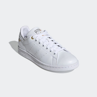 阿迪达斯官网 adidas 三叶草 STAN SMITH W 女鞋经典运动鞋FX5652 白/银/金/黑 38.5(235mm)