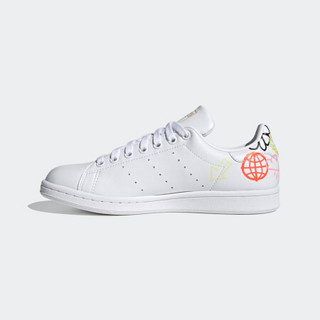 阿迪达斯官网 adidas 三叶草 STAN SMITH W 女鞋经典运动鞋FX5679 白/黄/蓝/红 38.5(235mm)