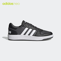 阿迪达斯官网 adidas neo HOOPS 2.0 男鞋休闲运动鞋FY8626 黑/白 41(255mm)