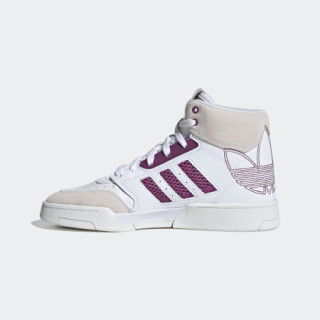 阿迪达斯官网 adidas 三叶草 DROP STEP XL W女鞋中帮经典运动鞋FX9799 白/米色/紫/蓝 38(235mm)