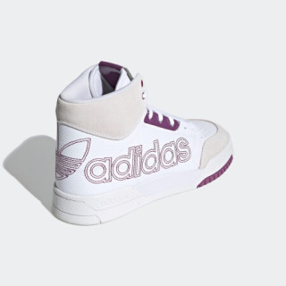 阿迪达斯官网 adidas 三叶草 DROP STEP XL W女鞋中帮经典运动鞋FX9799 白/米色/紫/蓝 38(235mm)