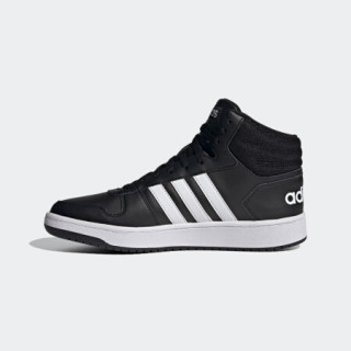 阿迪达斯官网 adidas neo HOOPS 2.0 MID 男鞋中帮休闲运动鞋FY8618 黑/白 40(245mm)