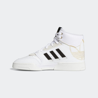 阿迪达斯官网 adidas 三叶草 DROP STEP XL 男鞋经典运动鞋FX7681 白/金 43(265mm)