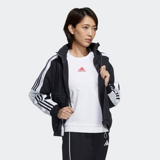 阿迪达斯官网 adidas STR JKT WARM 女装训练运动夹克外套GP0634 黑色/黑色 A/XS(155/80A)